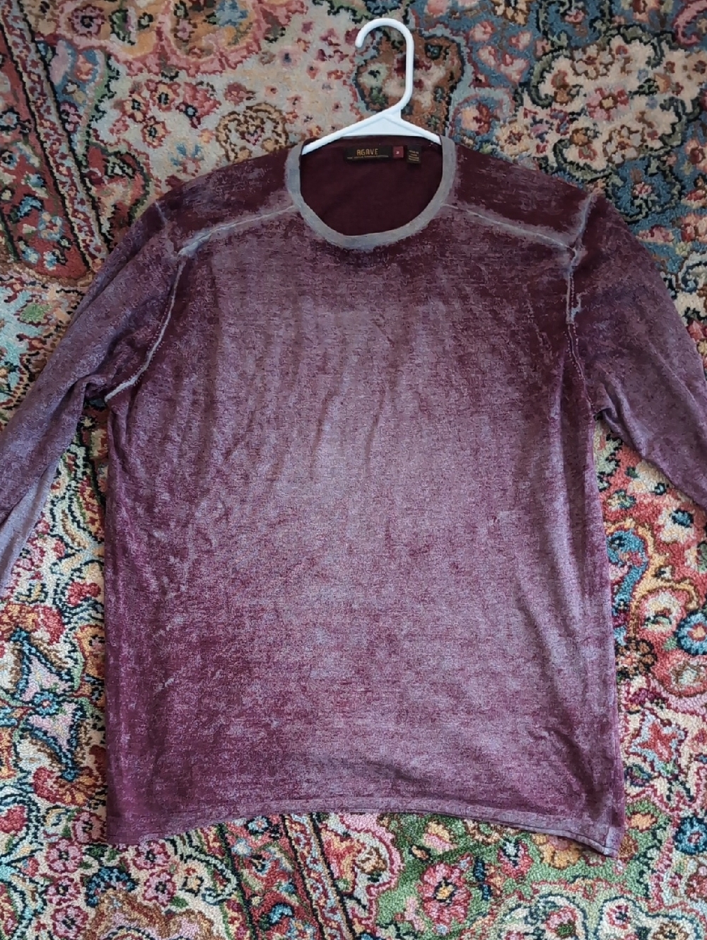 Agave Burgundy Long Sleeve Tee